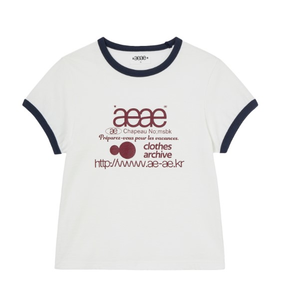 aeae 網頁Logo滾邊T恤-3色