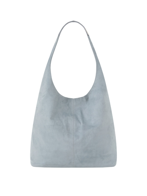 【韓國正品】GLOWNY｜G LEATHER SHOULDER BAG [ASH BLUE]