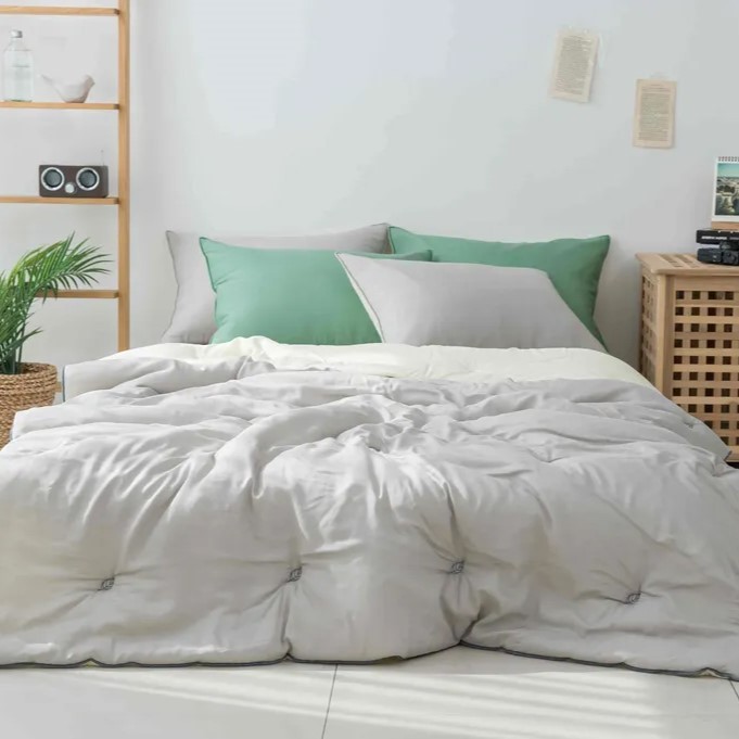 葉子刺繡 四季被