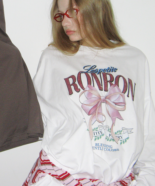 【韓國正品】RONRON｜VINTAGE DOUBLE RIBBON LONG SLEEVE