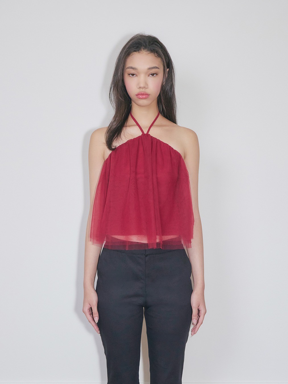 【韓國正品】NOT YOUR ROSE｜APRIL TOP [WINE]