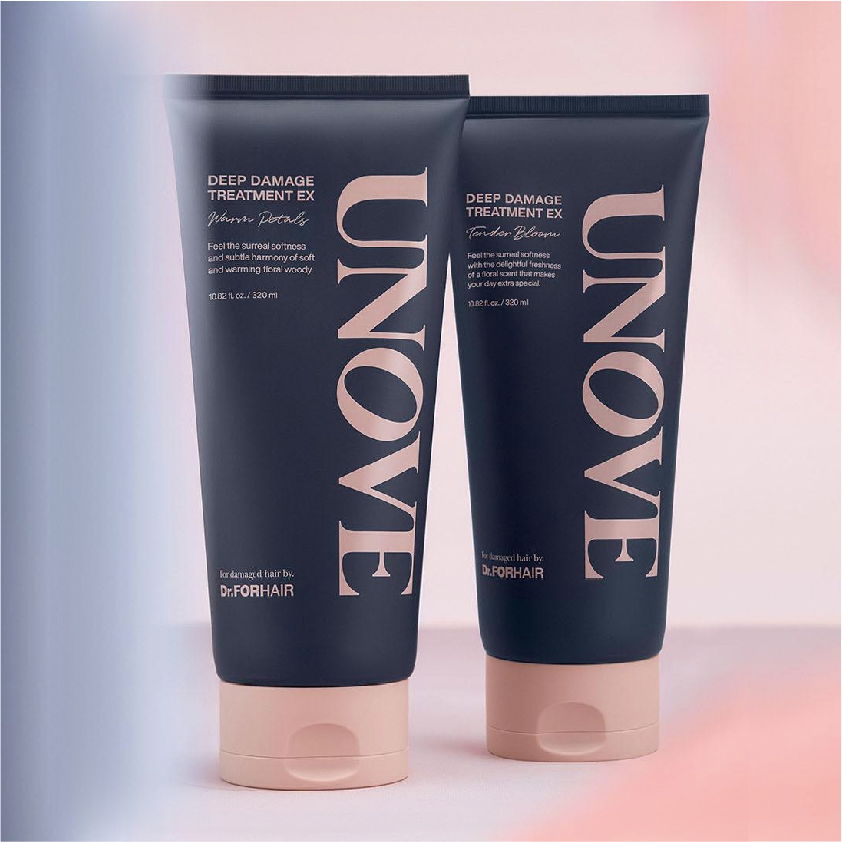 UNOVE 深層修護EX護髮素 深層護髮膜清新花香味320ml + 木質花香320ml