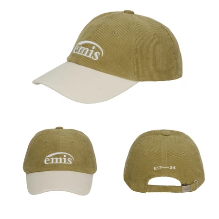 EMIS 燈芯絨棒球帽-卡其